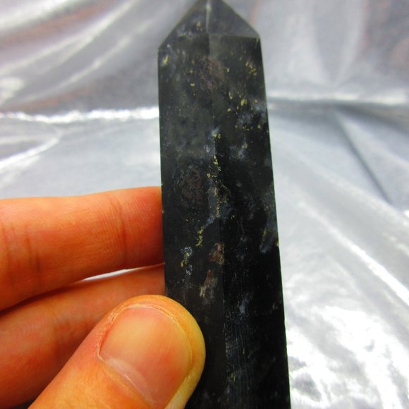 Astrophyllite Polished Tower Generator Crystal Meditation Tool - Picture 2 of 7
